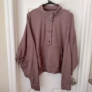 AERIE Brown Cropped Sweater